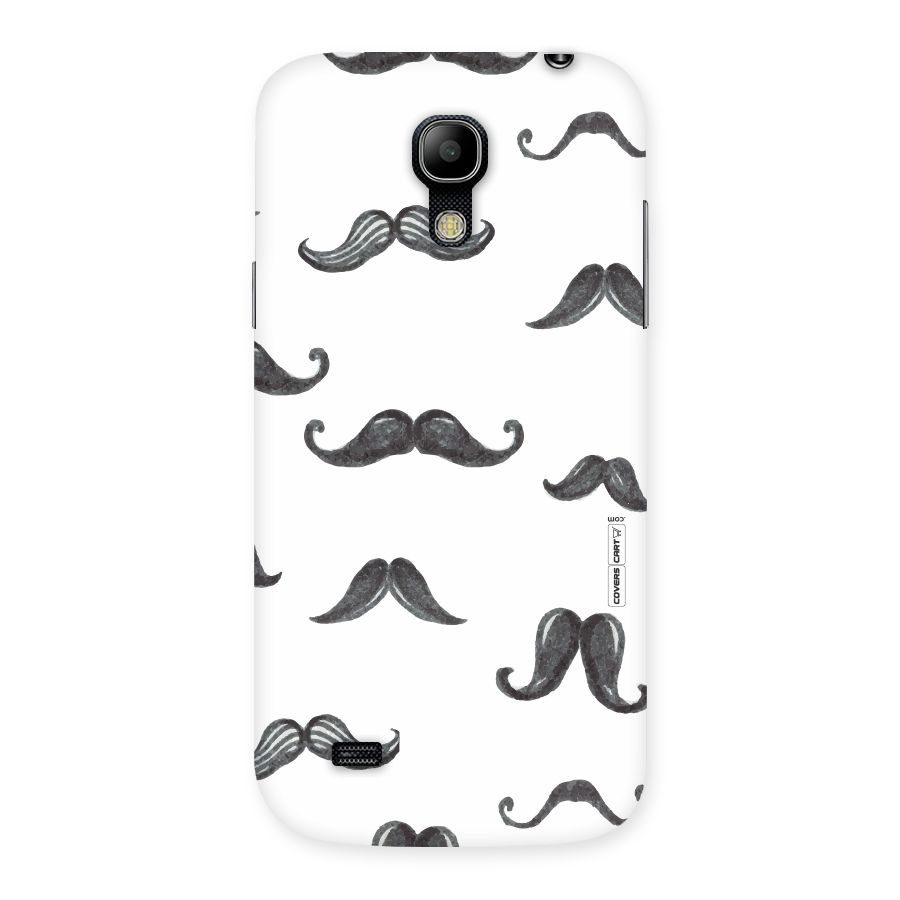 Moustache Pattern (Black) Back Case for Galaxy S4 Mini