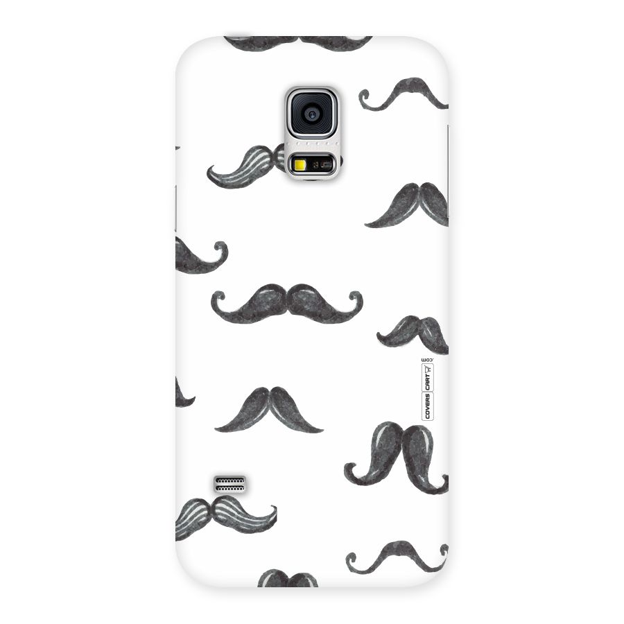 Moustache Pattern (Black) Back Case for Galaxy S5 Mini