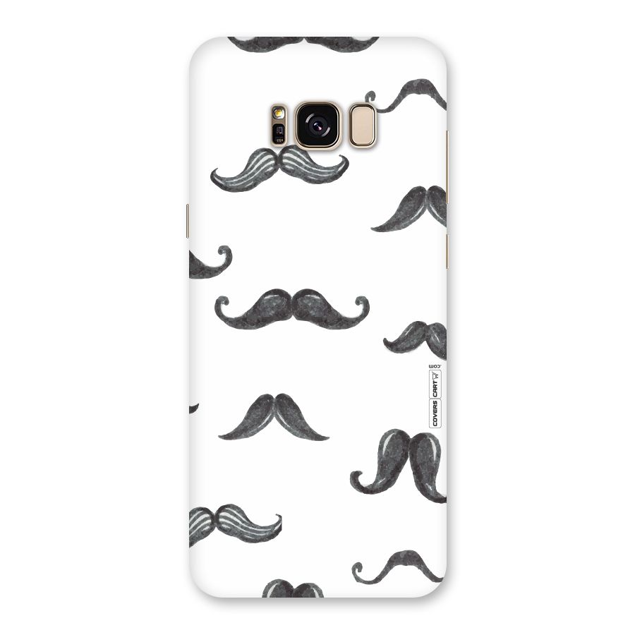 Moustache Pattern (Black) Back Case for Galaxy S8 Plus
