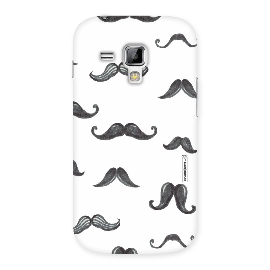 Moustache Pattern (Black) Back Case for Galaxy S Duos