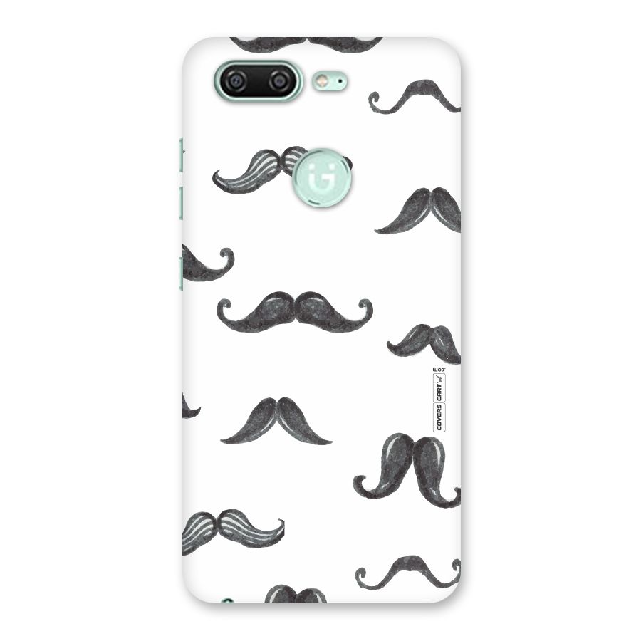 Moustache Pattern (Black) Back Case for Gionee S10