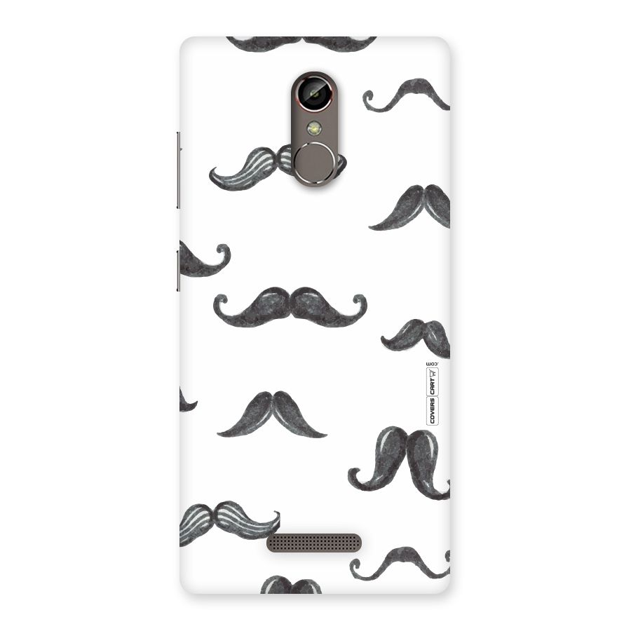 Moustache Pattern (Black) Back Case for Gionee S6s