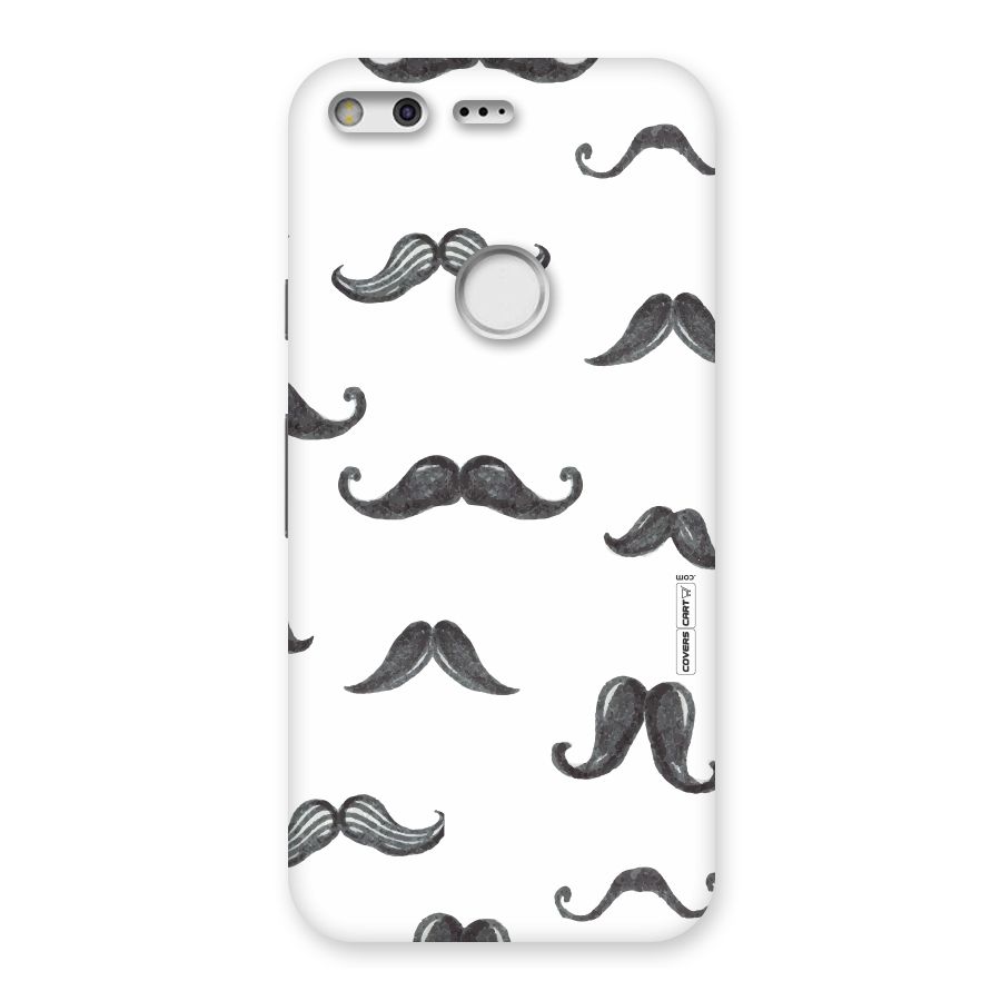 Moustache Pattern (Black) Back Case for Google Pixel