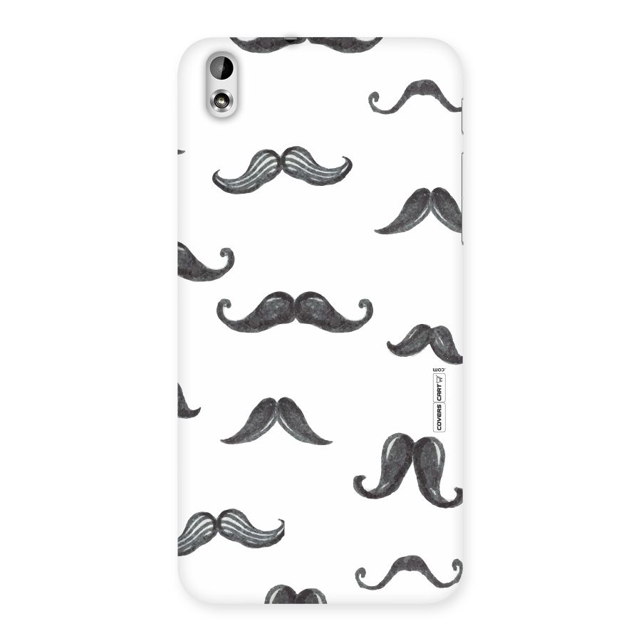 Moustache Pattern (Black) Back Case for HTC Desire 816g