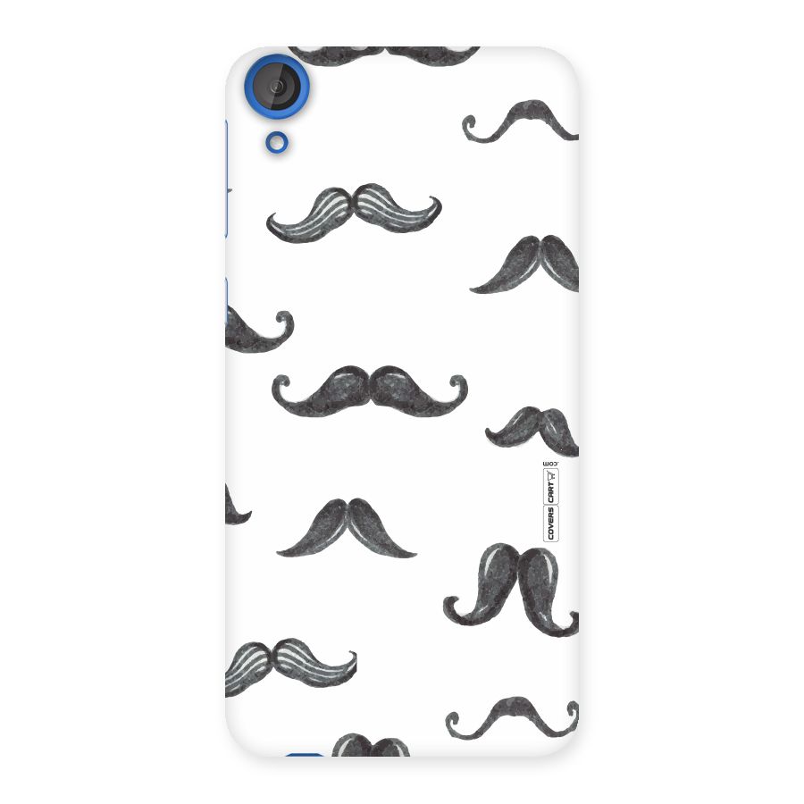 Moustache Pattern (Black) Back Case for HTC Desire 820