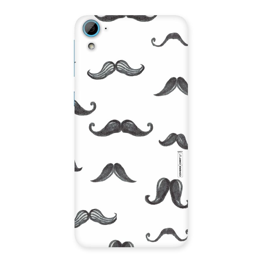 Moustache Pattern (Black) Back Case for HTC Desire 826