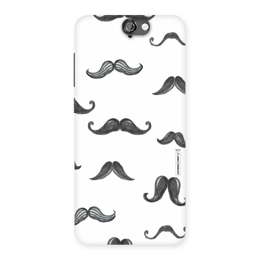 Moustache Pattern (Black) Back Case for HTC One A9