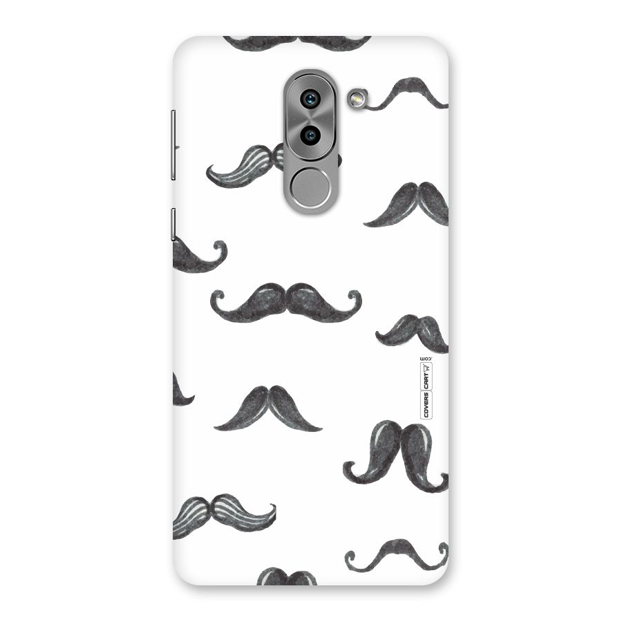 Moustache Pattern (Black) Back Case for Honor 6X