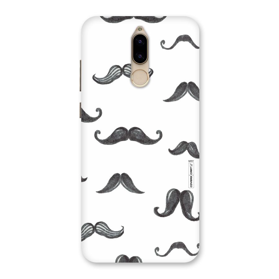 Moustache Pattern (Black) Back Case for Honor 9i