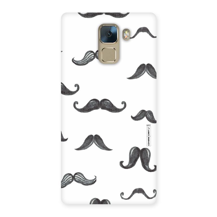 Moustache Pattern (Black) Back Case for Huawei Honor 7