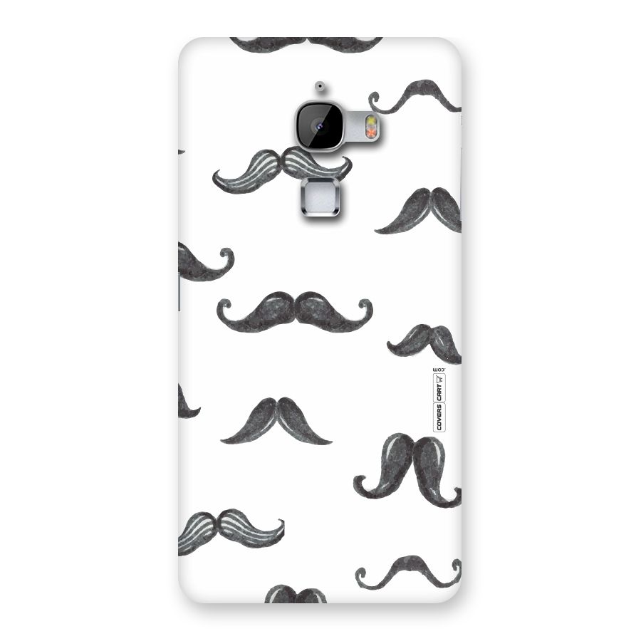 Moustache Pattern (Black) Back Case for LeTv Le Max