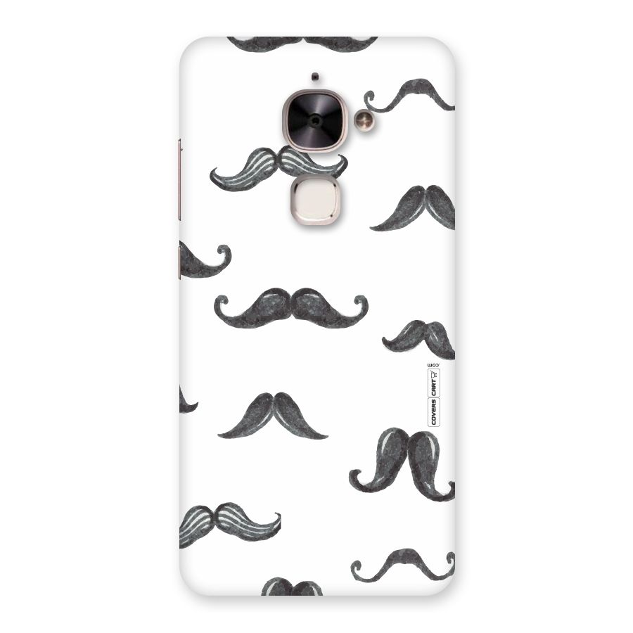 Moustache Pattern (Black) Back Case for Le 2