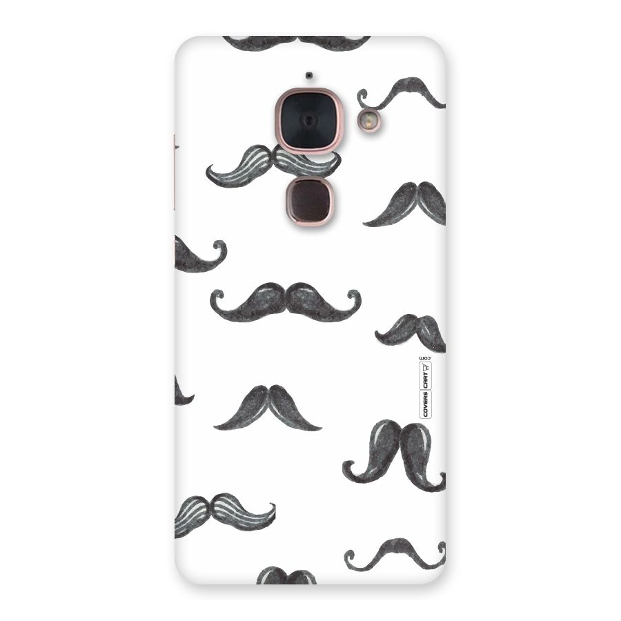 Moustache Pattern (Black) Back Case for Le Max 2