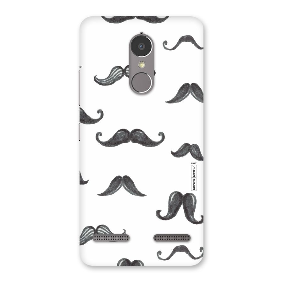 Moustache Pattern (Black) Back Case for Lenovo K6