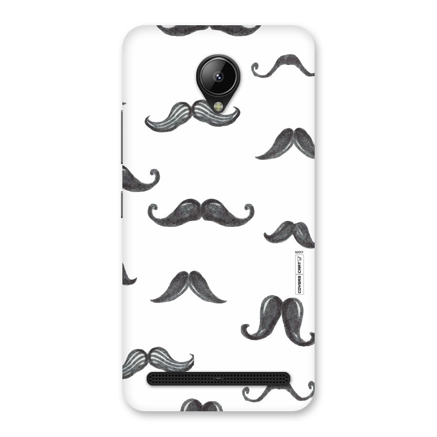 Moustache Pattern (Black) Back Case for Lenovo C2