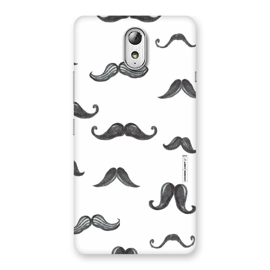 Moustache Pattern (Black) Back Case for Lenovo Vibe P1M