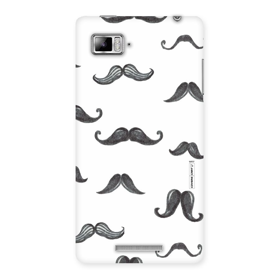 Moustache Pattern (Black) Back Case for Lenovo Vibe Z K910