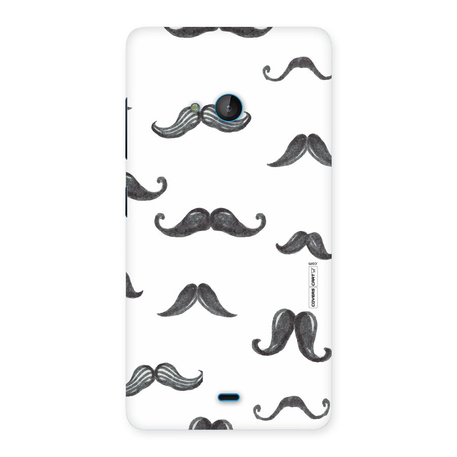 Moustache Pattern (Black) Back Case for Lumia 540