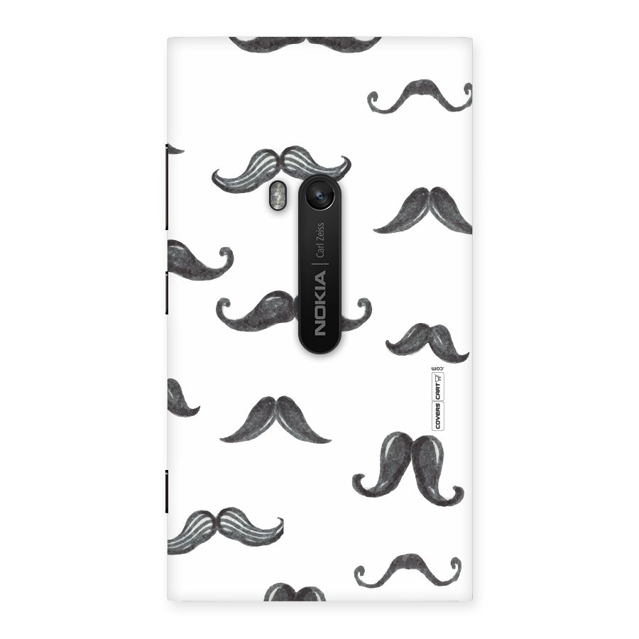Moustache Pattern (Black) Back Case for Lumia 920