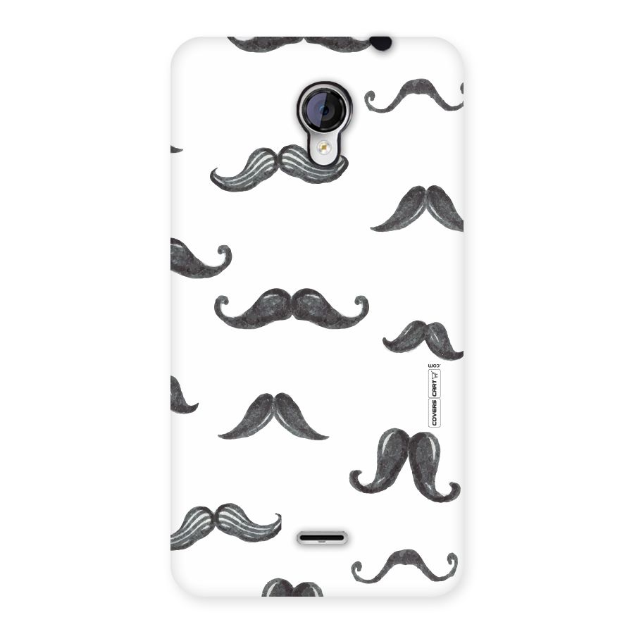 Moustache Pattern (Black) Back Case for Micromax Unite 2 A106