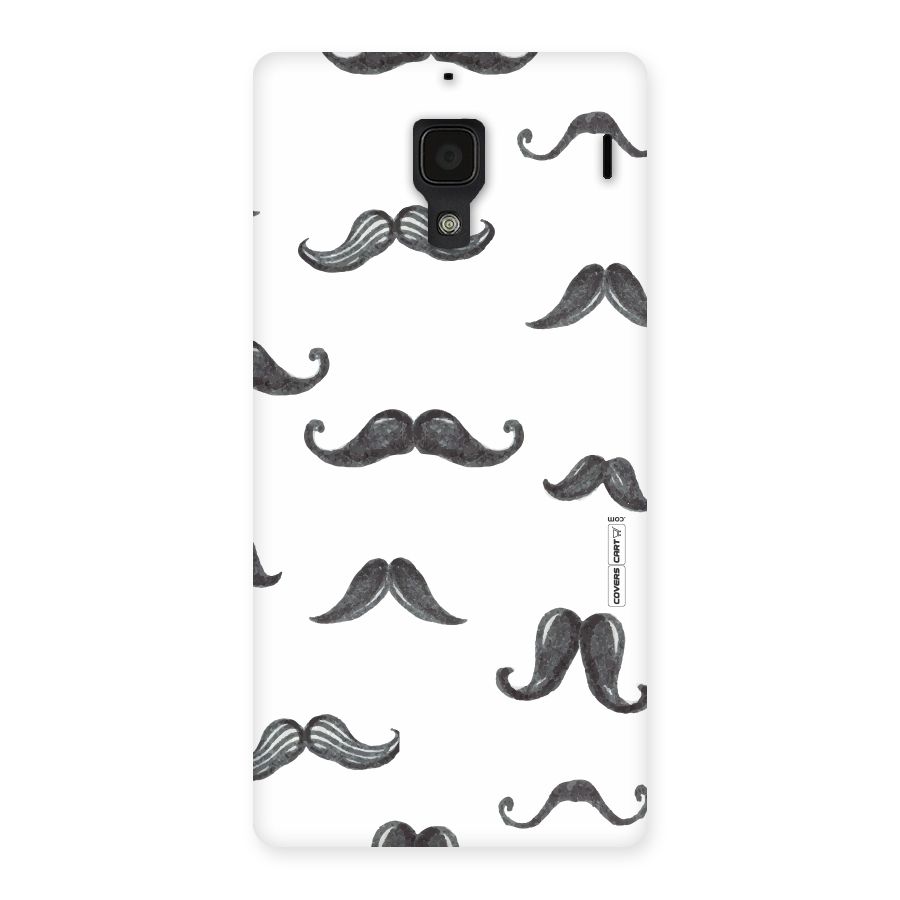 Moustache Pattern (Black) Back Case for Redmi 1S