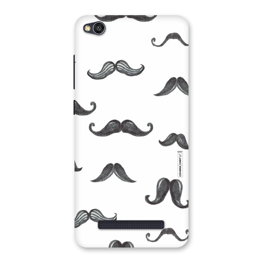 Moustache Pattern (Black) Back Case for Redmi 4A