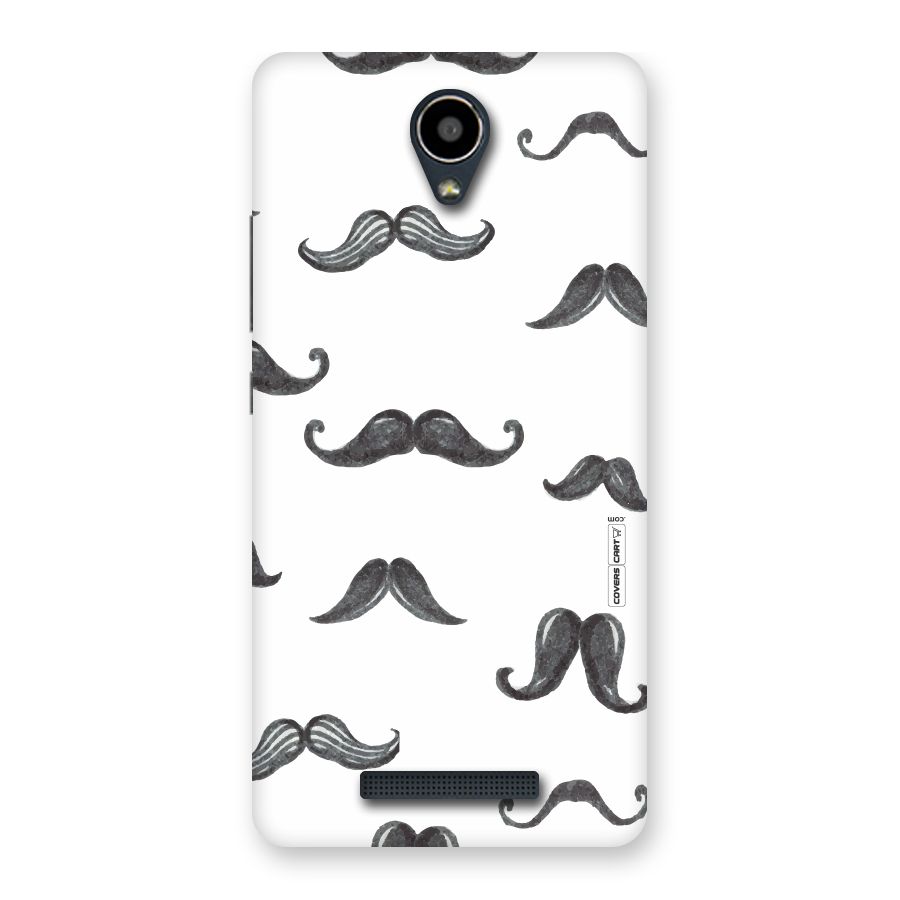 Moustache Pattern (Black) Back Case for Redmi Note 2