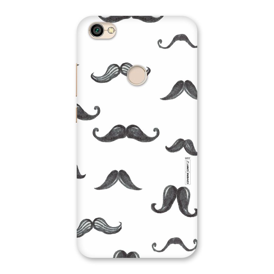 Moustache Pattern (Black) Back Case for Redmi Y1 2017