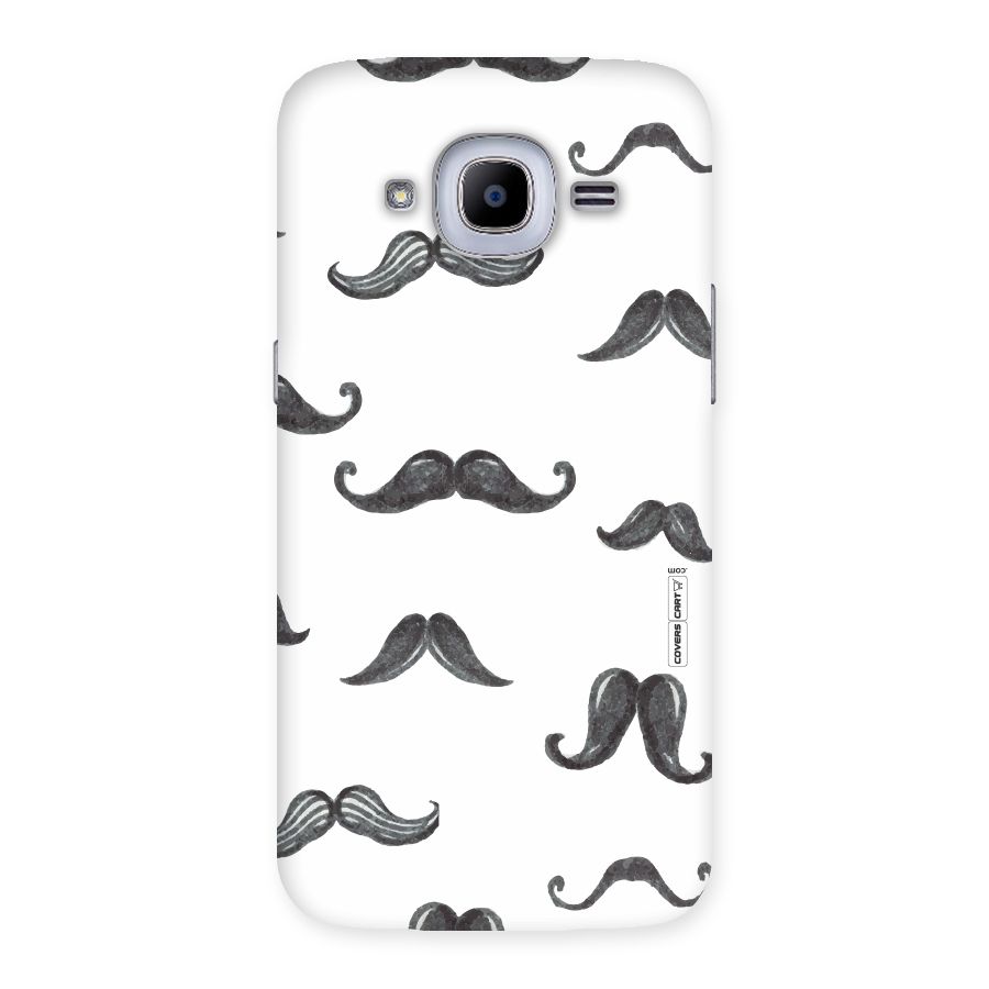 Moustache Pattern (Black) Back Case for Samsung Galaxy J2 2016