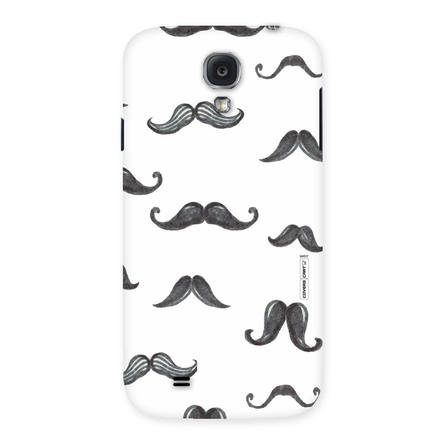 Moustache Pattern (Black) Back Case for Samsung Galaxy S4