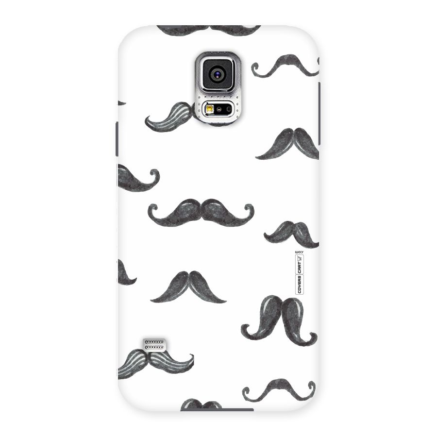 Moustache Pattern (Black) Back Case for Samsung Galaxy S5
