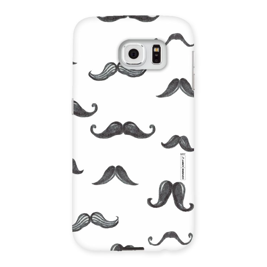 Moustache Pattern (Black) Back Case for Samsung Galaxy S6