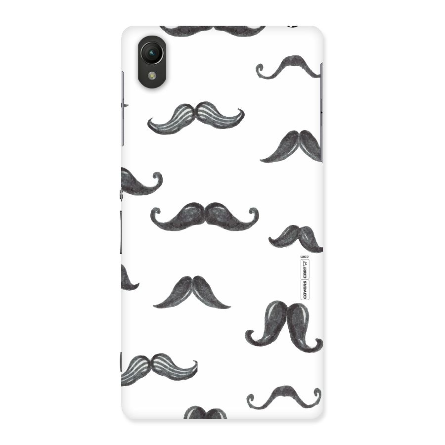 Moustache Pattern (Black) Back Case for Sony Xperia Z2