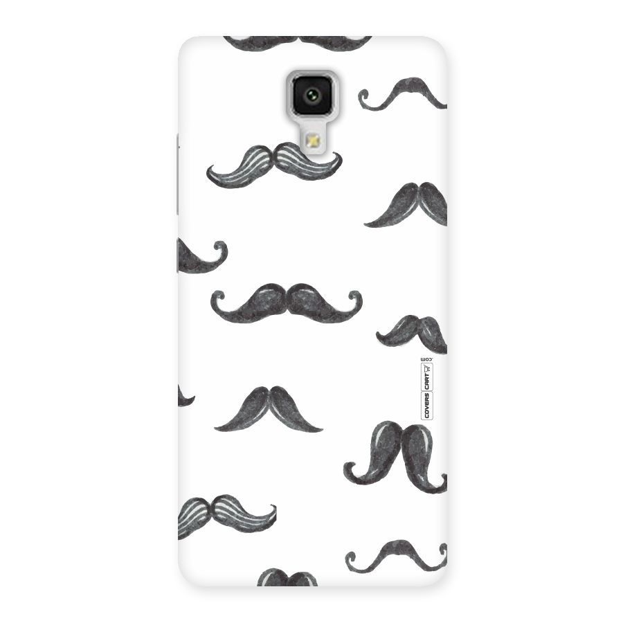 Moustache Pattern (Black) Back Case for Xiaomi Mi 4