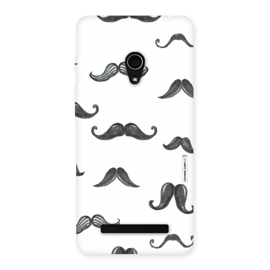 Moustache Pattern (Black) Back Case for Zenfone 5