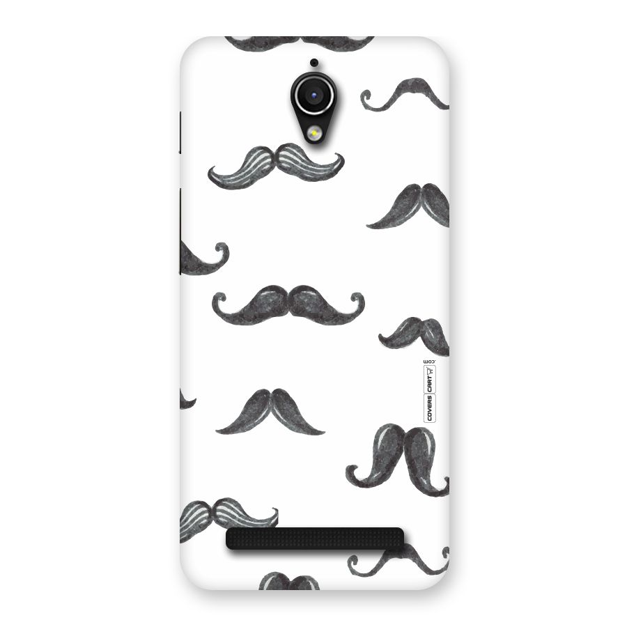 Moustache Pattern (Black) Back Case for Zenfone Go