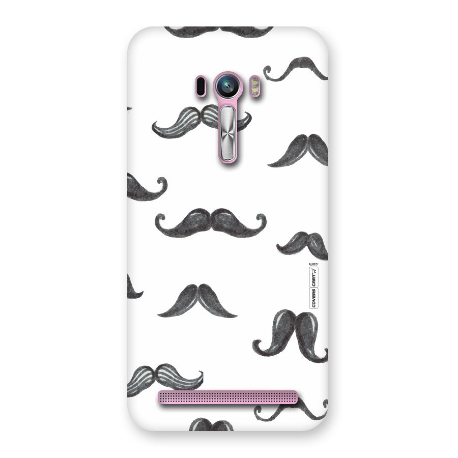 Moustache Pattern (Black) Back Case for Zenfone Selfie