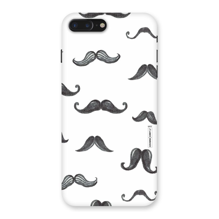 Moustache Pattern (Black) Back Case for iPhone 7 Plus