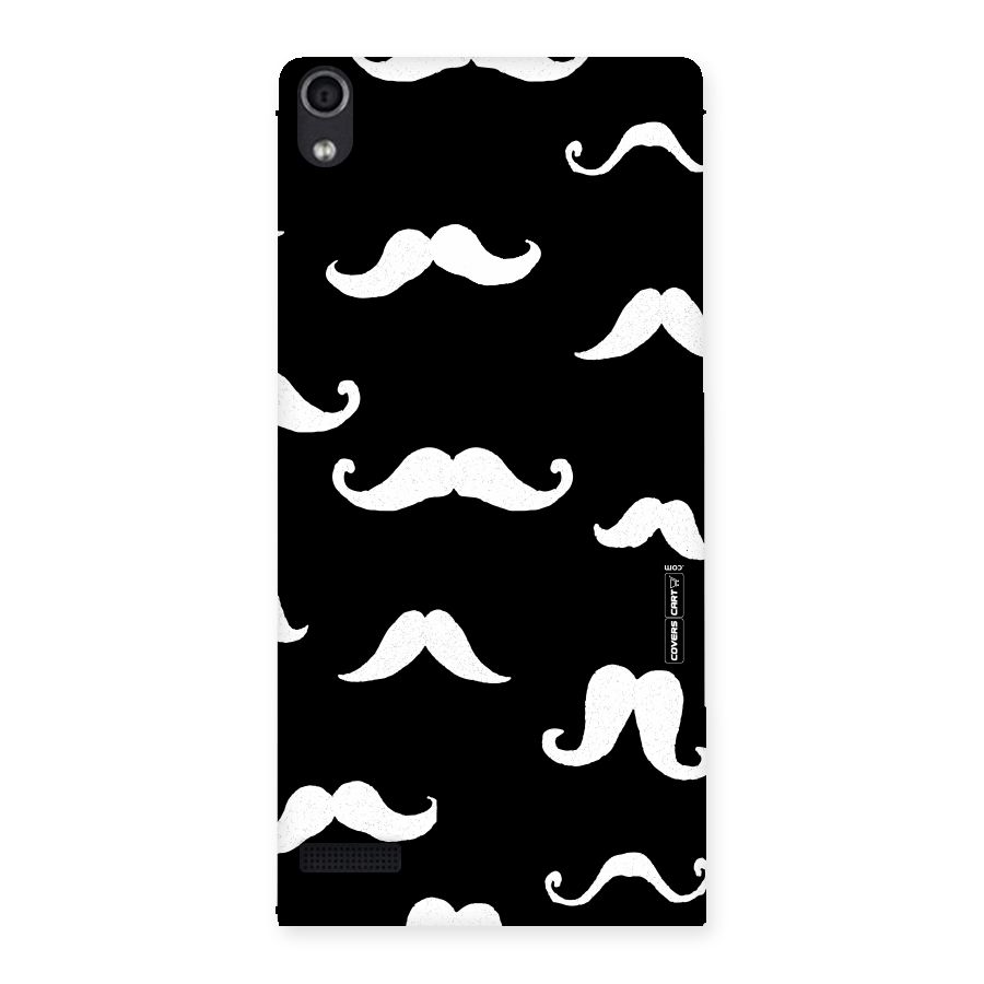 Moustache Pattern (White) Back Case for Ascend P6