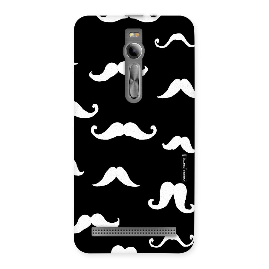 Moustache Pattern (White) Back Case for Asus Zenfone 2