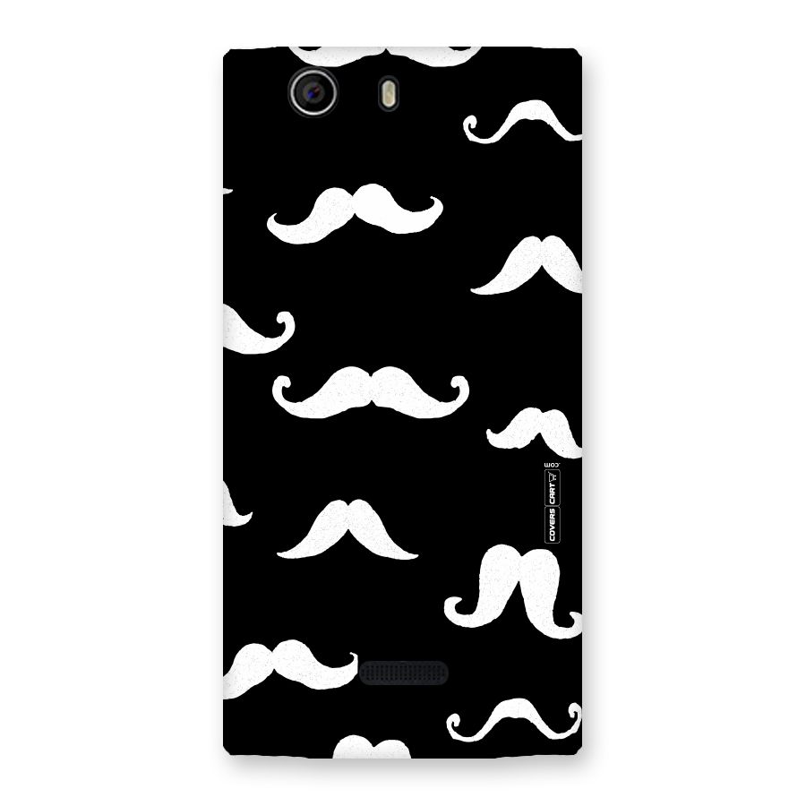 Moustache Pattern (White) Back Case for Canvas Nitro 2 E311