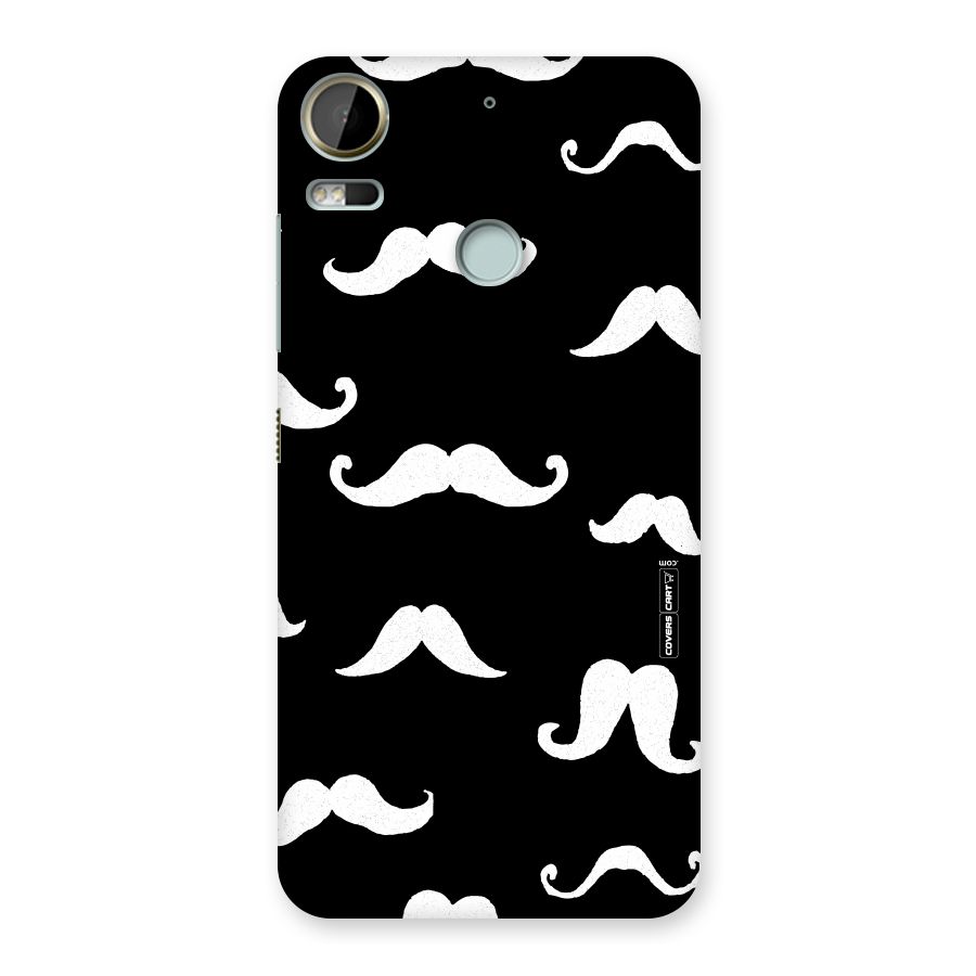 Moustache Pattern (White) Back Case for Desire 10 Pro