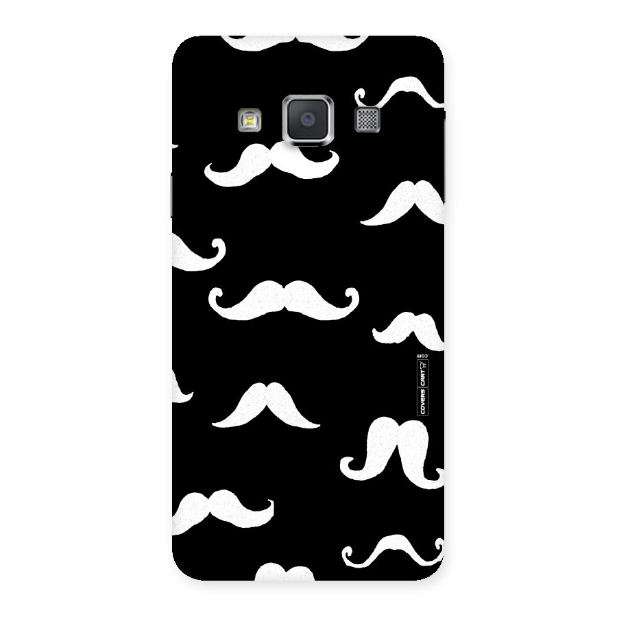 Moustache Pattern (White) Back Case for Galaxy A3