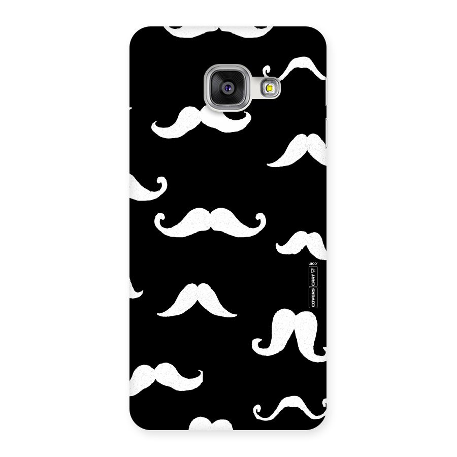 Moustache Pattern (White) Back Case for Galaxy A3 2016