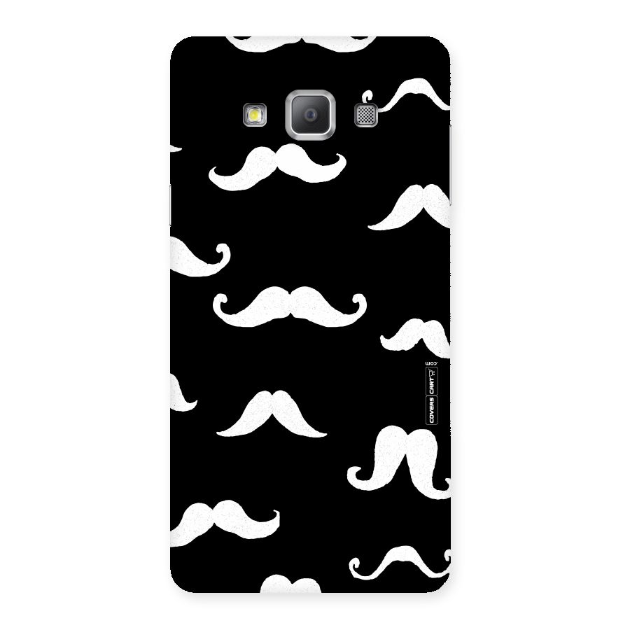 Moustache Pattern (White) Back Case for Galaxy A7