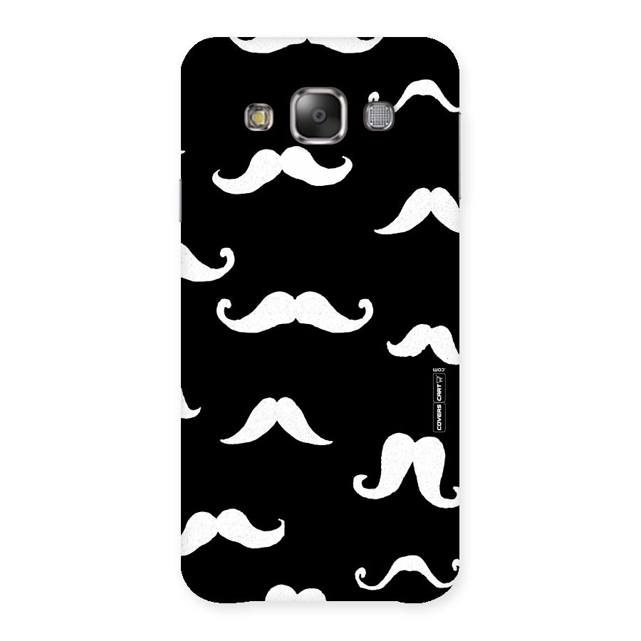 Moustache Pattern (White) Back Case for Galaxy E7