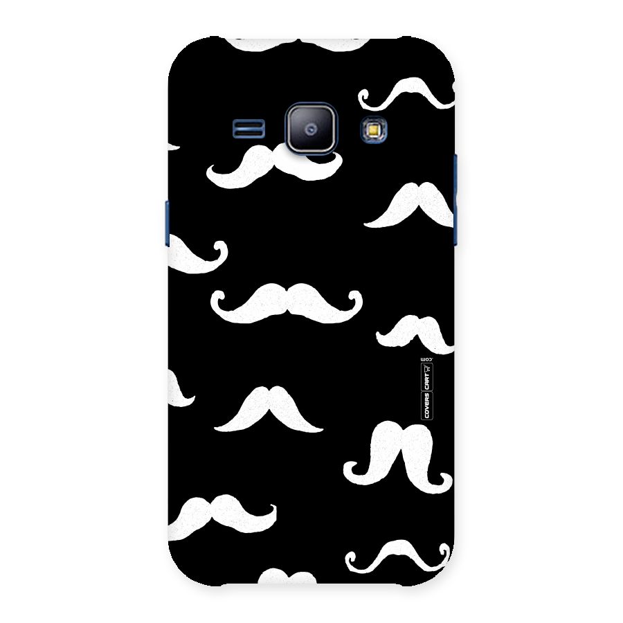 Moustache Pattern (White) Back Case for Galaxy J1