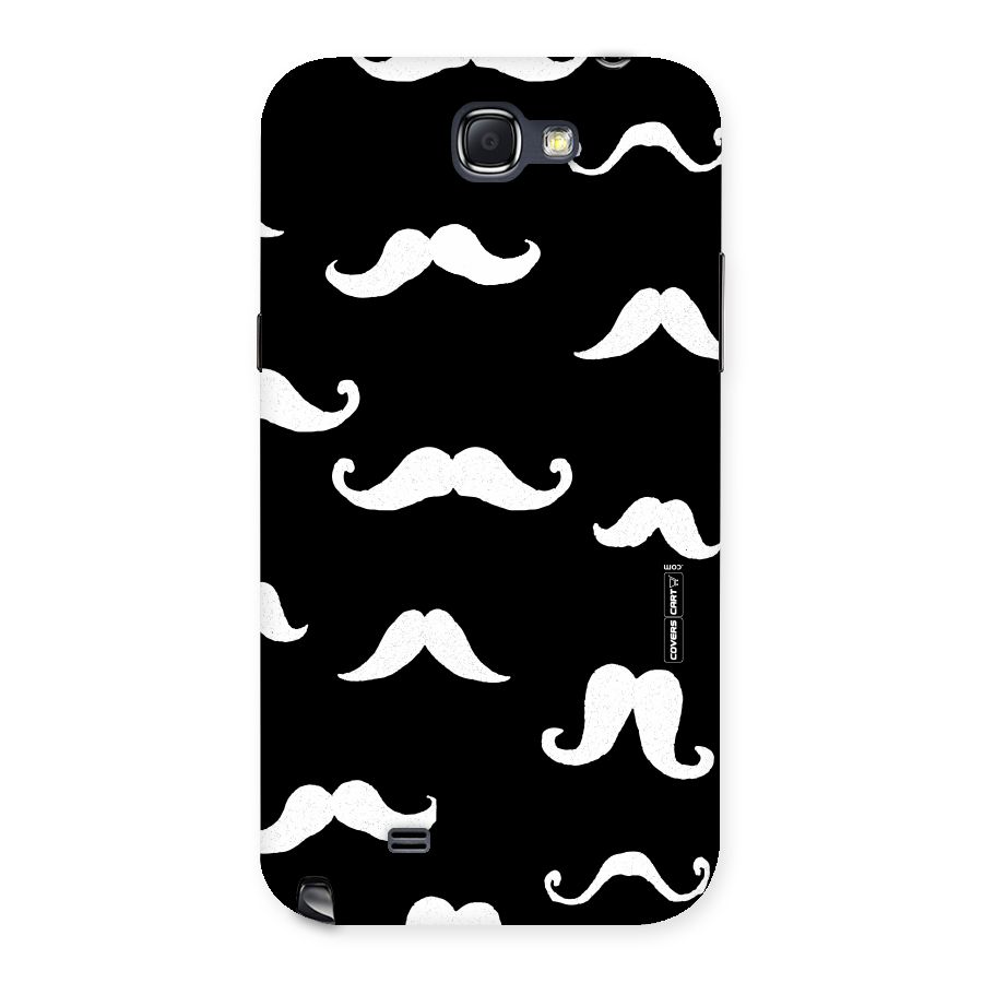 Moustache Pattern (White) Back Case for Galaxy Note 2