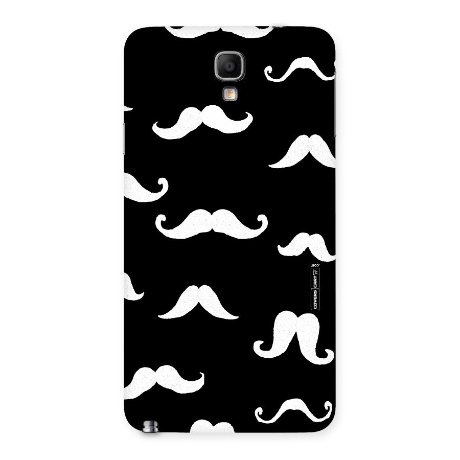 Moustache Pattern (White) Back Case for Galaxy Note 3 Neo