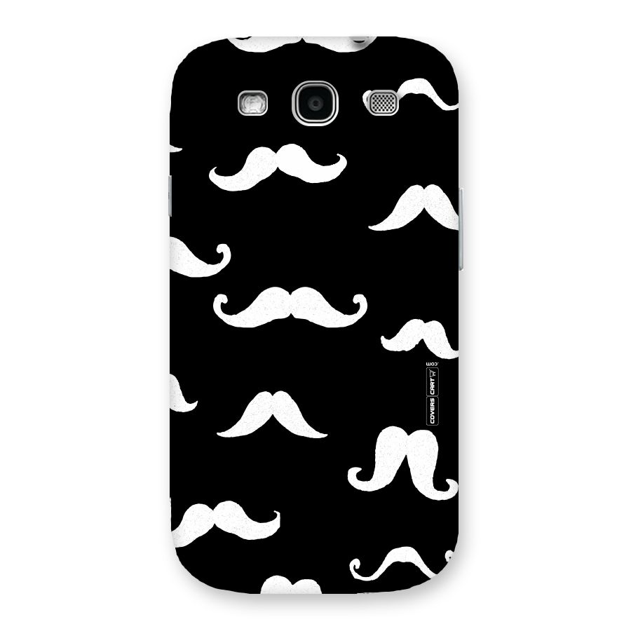 Moustache Pattern (White) Back Case for Galaxy S3